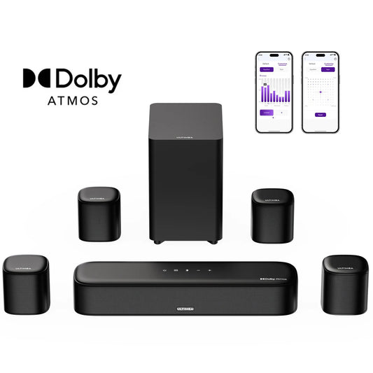 7.1Ch Sound Bar for TV with Dolby Atmos&Smart App Control, Home Theater Sound System Bluetooth Speaker with Subwoofer