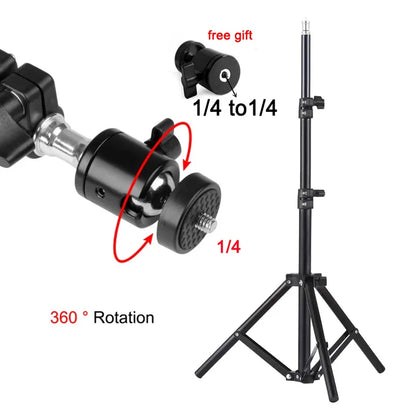 110/160/200Cm Universal Portable Bracket for HY300 Pro Projector Hy320Mini Projector for Phone Camera Tripod Stand Mount